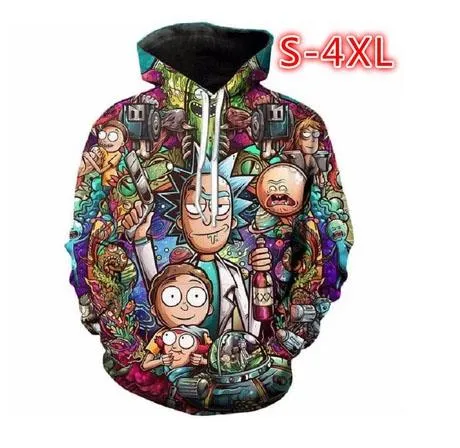 2018 محبوب آرم کپی کارتون Hoodies